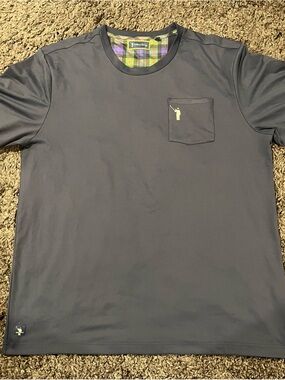 NWOT William Murray Golf Party Pocket Performance T-Shirt Navy Blue XL